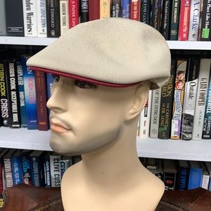 Kangol Recycled Tropic 507 in tan/burgundy